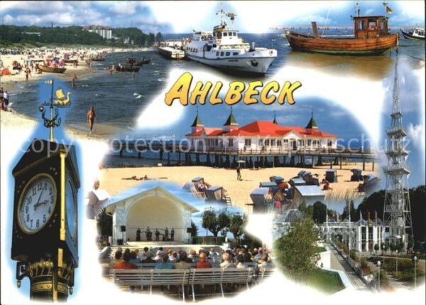 Ahlbeck Ostseebad Seebrücke Strand Konzertpavillon