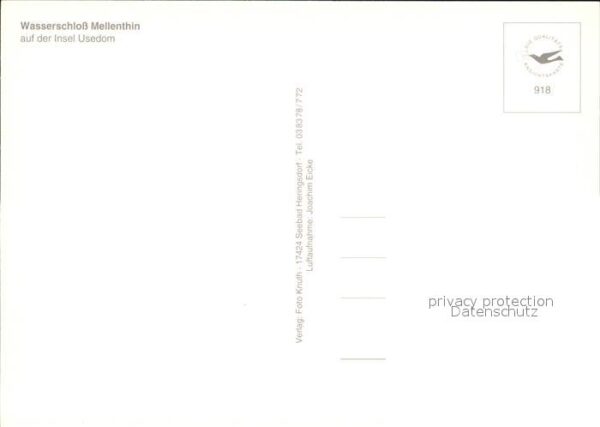 Mellenthin Fliegeraufnahme Wasserschloß – Bild 2