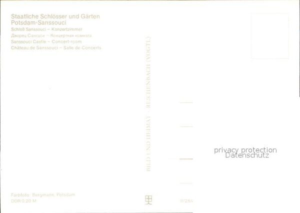 Potsdam Schloss Sanssouci Konzertzimmer – Bild 2