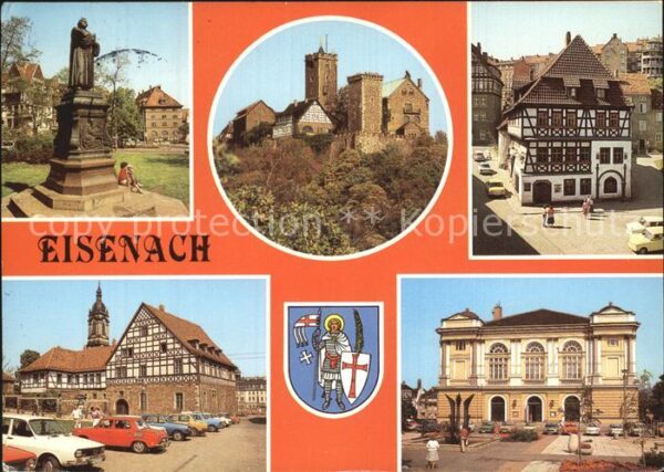 Eisenach Thueringen Lutherdenkmal Wartburg Lutherdenkmal La