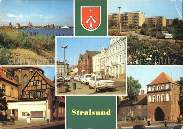 Stralsund Mecklenburg Vorpommern Hafen Leninplatz Friedrich-Wolf-Strasse