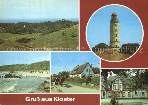 Kloster Hiddensee Leuchtturm Dornbusch Strand Griebenhaus