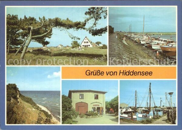 Kloster Hiddensee Neuendorf Hafen Enddorn Vitte Hafen Hei