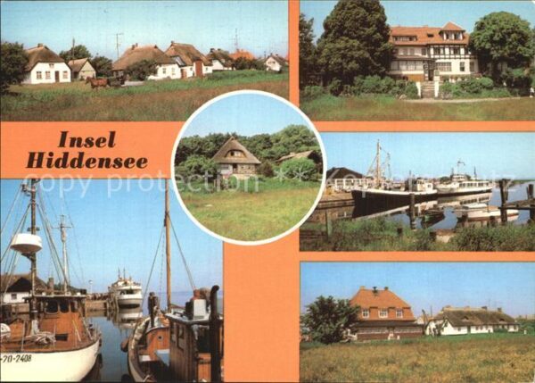 Kloster Hiddensee Hafen Fischerhäuser Restaurant Dornbusc
