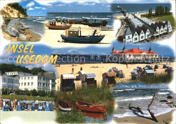 Insel Usedom Seebrücken Heringsdorf Ahlbeck Strand