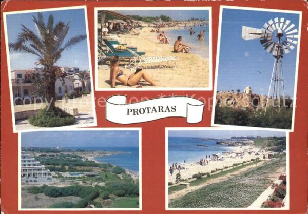 Protaras Cyprus Zypern Strand Windmühle