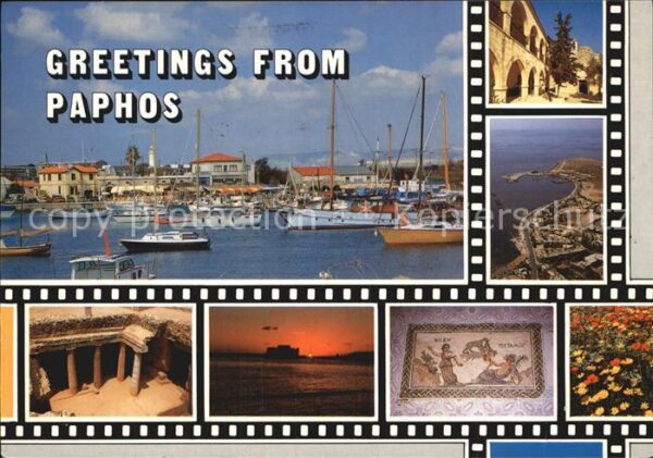 Paphos Hafen Küste Altstadt