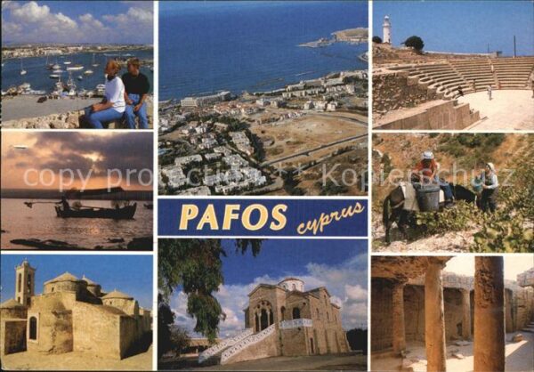 Paphos Fliegeraufnahme Hafen Freilichttheater