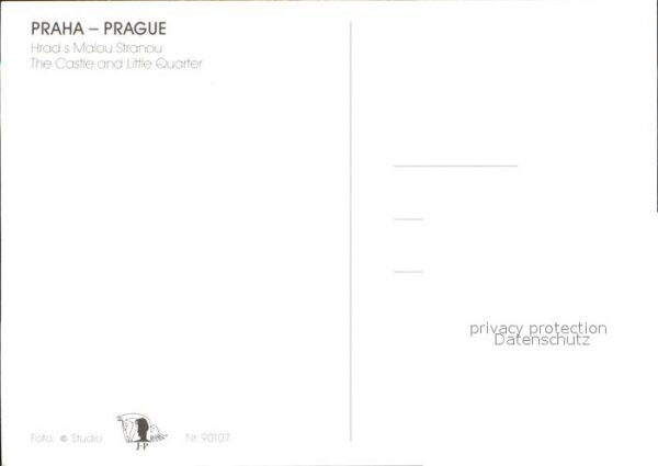 Praha Prahy Prague Fliegeraufnahme mit Schloss und Kleines – Bild 2