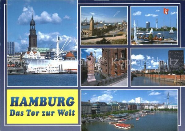 Hamburg Hafen Elbtunnel Alster