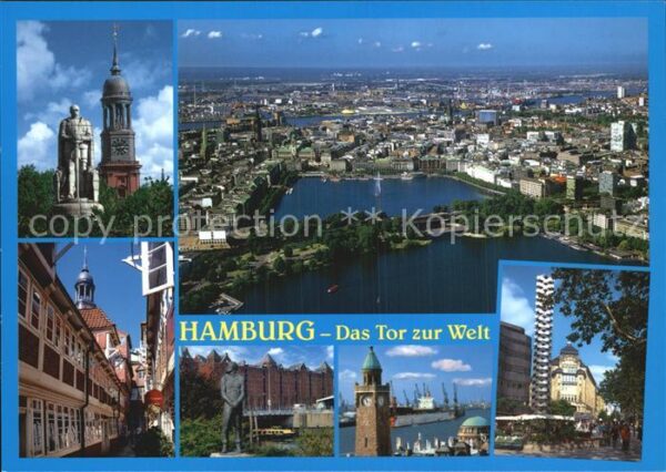 Hamburg Fliegeraufnahme Alster