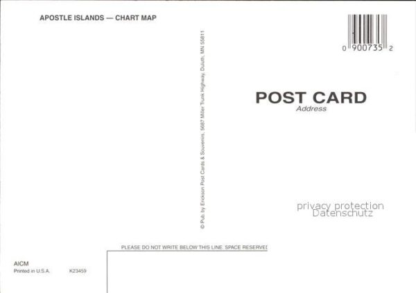 La Pointe Apostel Islands Chart Map – Bild 2