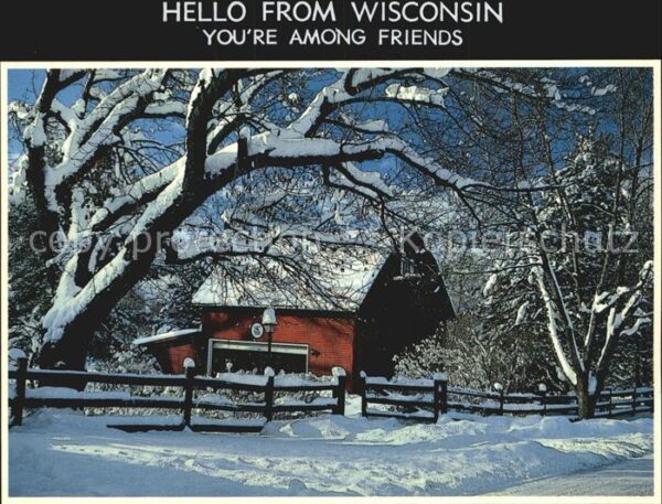 Wisconsin Wohnhaus im Schnee