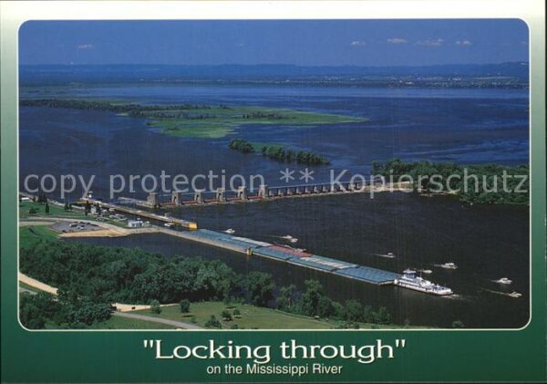 La Crosse Wisconsin Fliegeraufnahme Mississippi River