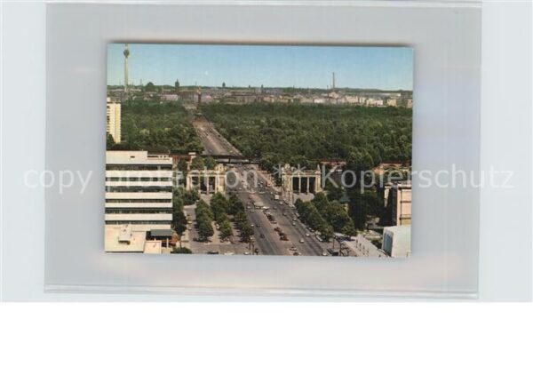Berlin Fliegeraufnahme Strasse des 17. Juni