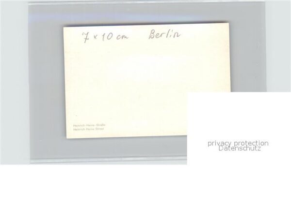 Berlin Heinrich Heine Strasse Grenzübergang – Bild 2