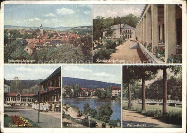 Bad Salzungen Panorama Kurhaus Seeterrassen Gradierwe