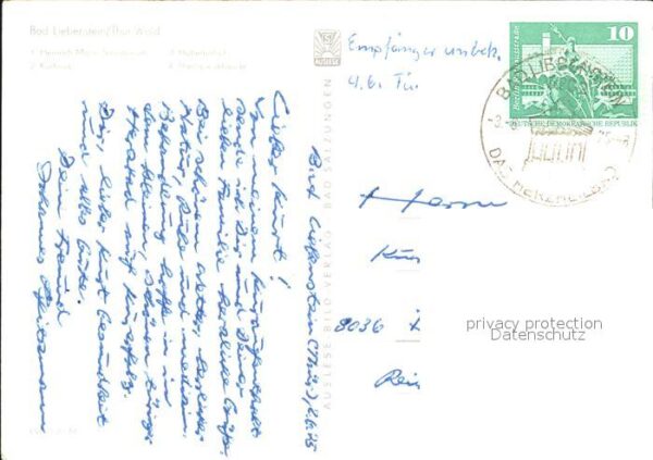 Bad Liebenstein Heinrich Mann Sanatorium Hubertushof Ku – Bild 2