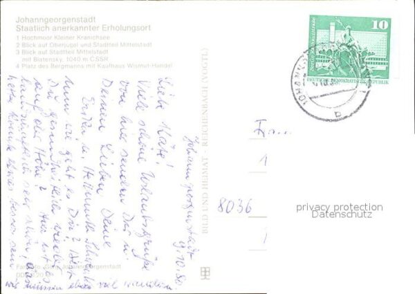 Johanngeorgenstadt Aussichtsturm Oberjugel Mittelstadt Bla – Bild 2