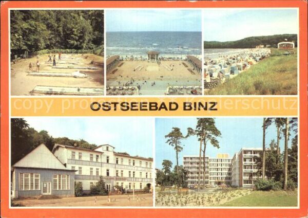 Binz Ruegen Minigolf Konzertplatz Strand FDGB Erhol