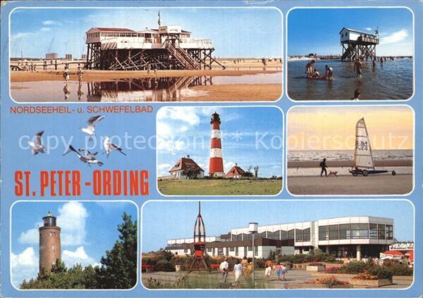 St Peter-Ording Strandrestaurant Leuchtturm Strandsegle