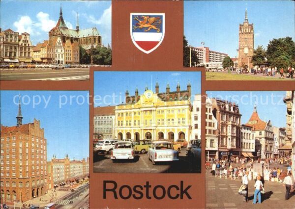 Rostock Thälmann Platz Kröpeliner Tor Lange Str