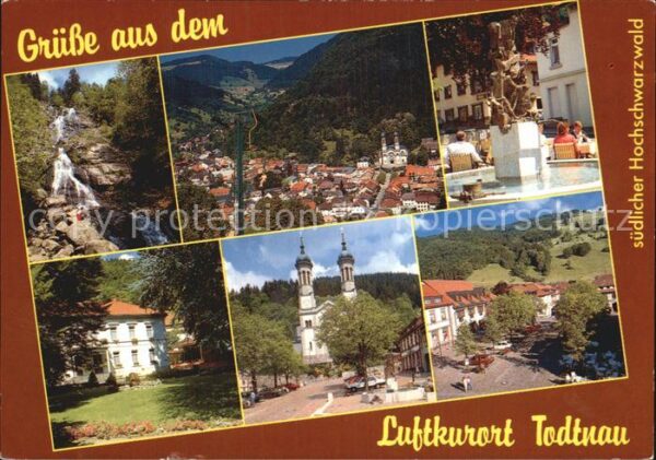 Todtnau Wasserfall Stadtblick Brunnen Kirche