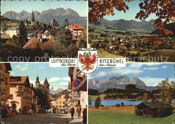 Kitzbuehel Tirol Wilder Kaiser Vorderstadt Dorfmotiv Sch