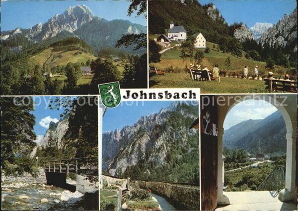 Johnsbach Steiermark im Johnsbachtal mit Gesäuse Teilansicht