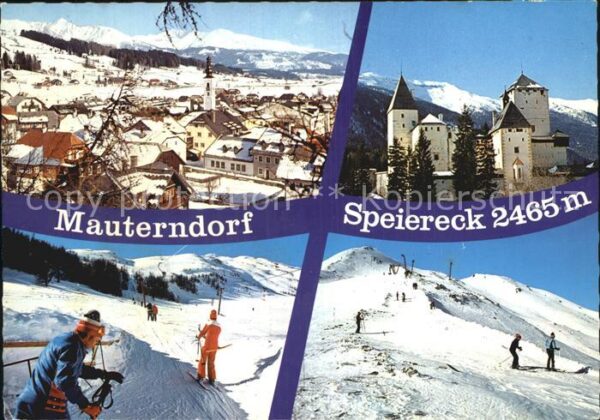 Mauterndorf mit Speiereck Skilift Abfahrt