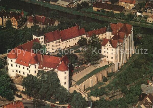 Nossen Schloss Nossen Fliegeraufnahme