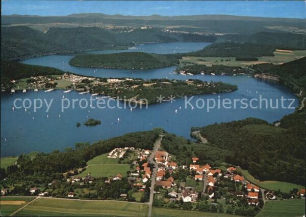 Edersee Fünf Seen Blick Edertalsperre Fliegerau