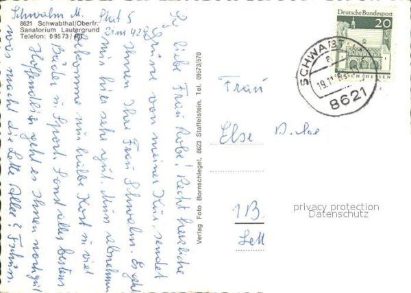 Schwabthal Sanatorium Lautergrund Halle Wasserrad – Bild 2