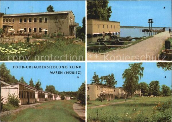 Klink Waren FDGB Urlaubersiedlung Teilansichten
