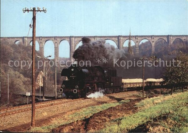 Wechselburg Göhrener Viadukt Gewölbebrücke Dampfeis