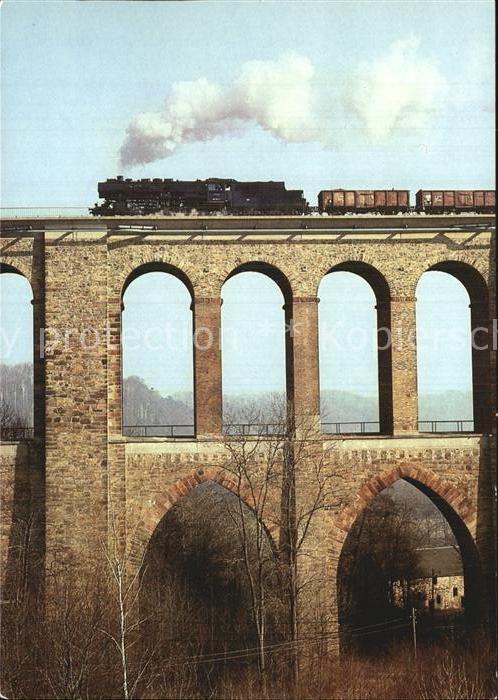 Karl-Marx-Stadt Dietenmühlenviadukt Dampfeisenbahn