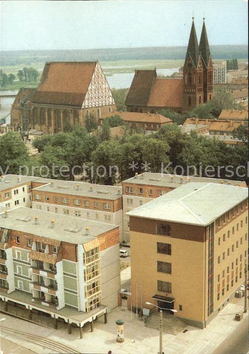 Frankfurt Oder Teilansicht mit Kirche