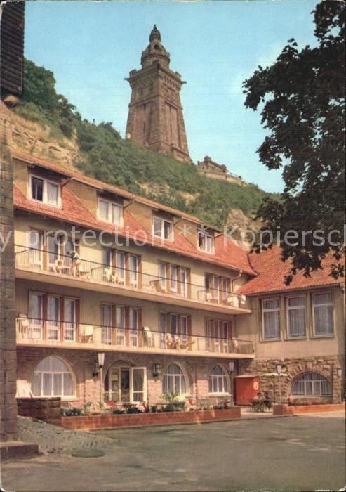Kyffhaeuserdenkmal mit FDGB Erholungsheim Glück auf