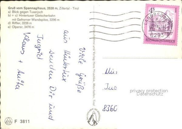 Zillertal Tirol Spannaglhaus Tuxerjoch Hintertuxer Glet – Bild 2