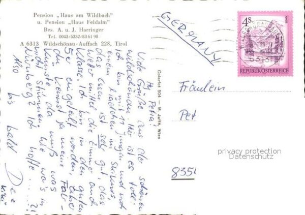 Auffach Pension Haus am Wildbach und Haus Felda – Bild 2