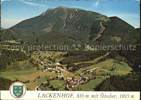 Lackenhof Gaming mit Ötscher Fliegeraufnahme