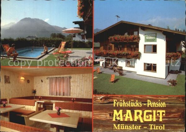 Muenster Tirol Frühstücks Pension Margit Swimmingpool