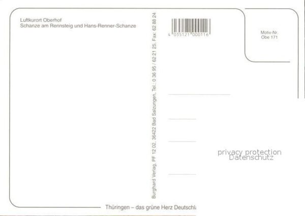 Oberhof Thueringen Schanze am Rennsteig mit Hans Renner Sc – Bild 2