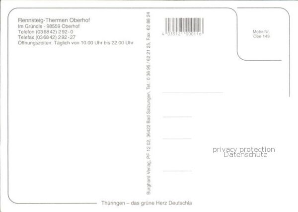 Oberhof Thueringen Rennsteig Thermen – Bild 2