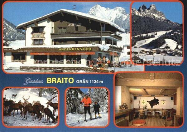 Graen Tirol Gästehaus Braito Gaststube Ortsblick Wi