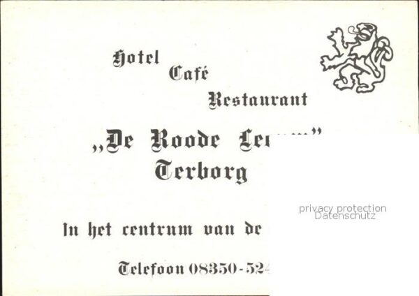 Terborg Gelderland Hotel Cafe Restaurant De Roode Leeuw – Bild 2