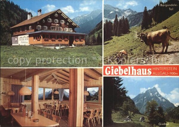 Hinterstein Bad Hindelang Giebelhaus Bärgündele Gastraum Giebel