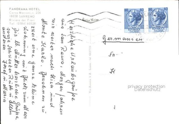 Sanremo Panorama Hotel Fliegeraufnahme – Bild 2
