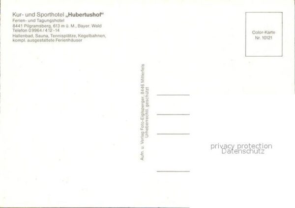 Pilgramsberg Niederbayern Kur und Sporthotel Hubertushof – Bild 2