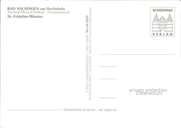 Bad Saeckingen St Fridolins Münster Fliegeraufnahme – Bild 2